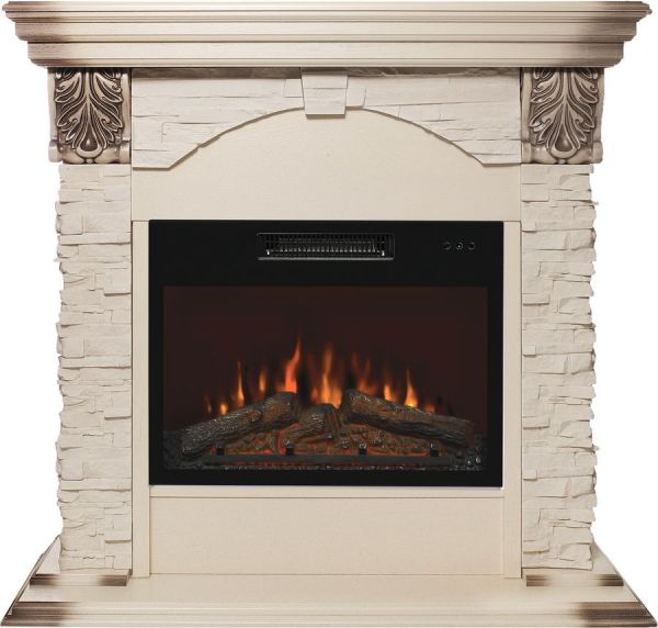 Электрокамин RealFlame Dublin LUX STD/EUG/24 WT+Kendal 24 1040х970х370мм белый